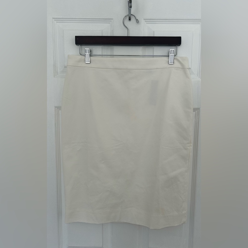 J. Crew Cream Pencil Skirt - NWT